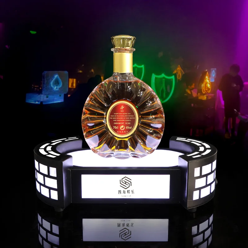 LED illuminated wine holder bar KTV Jägermeister XO red wine champagne king liquor display rack wine tray 소주잔 와인잔