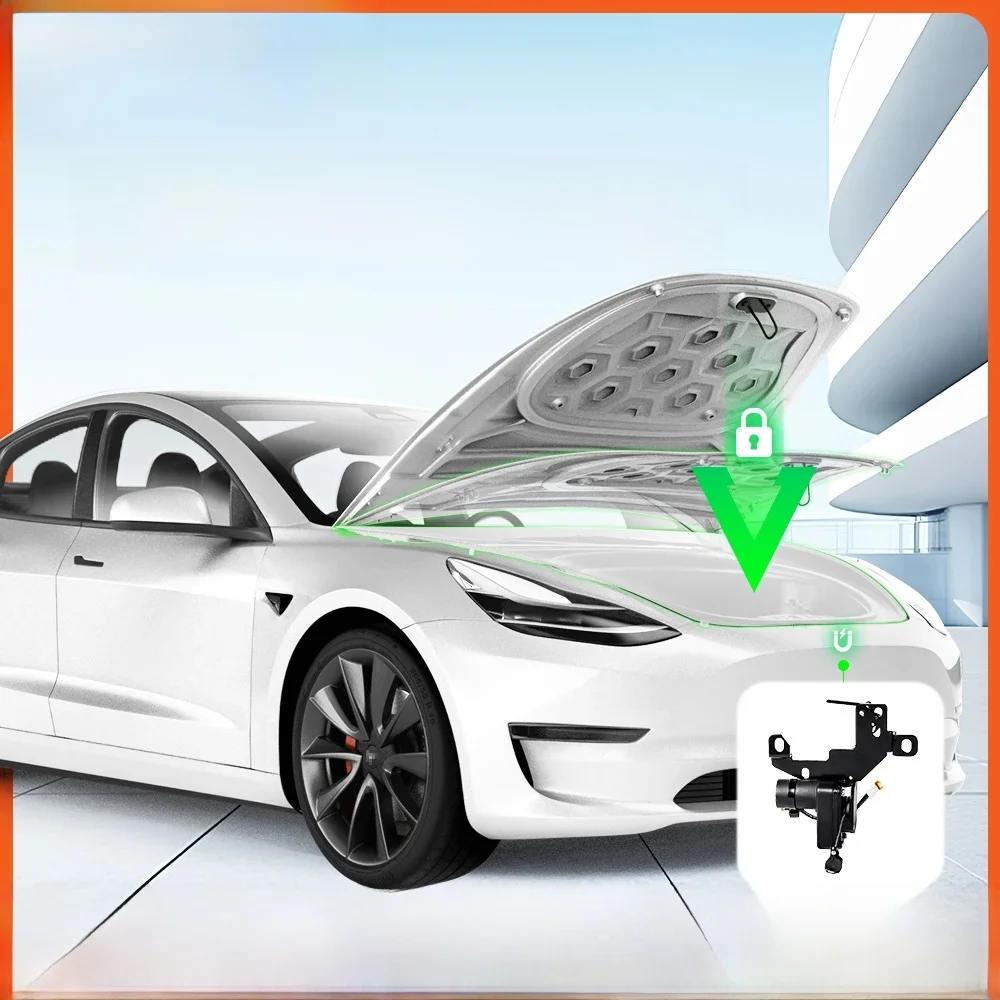 Ruiyyco Miękki zamykający się Frunk do Tesli Model 3 Y S X 2021-2025 - Elektryczne uszczelnienie i automatyczne zamykanie przedniego bagażnika — zdjęcie 2