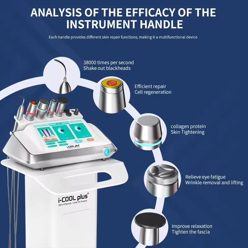 

Multifunctional Desktop Facial Firming Device RF Skin Tightening Anti-Aging Improves Dullness Replenishes Moisture Revives Skin