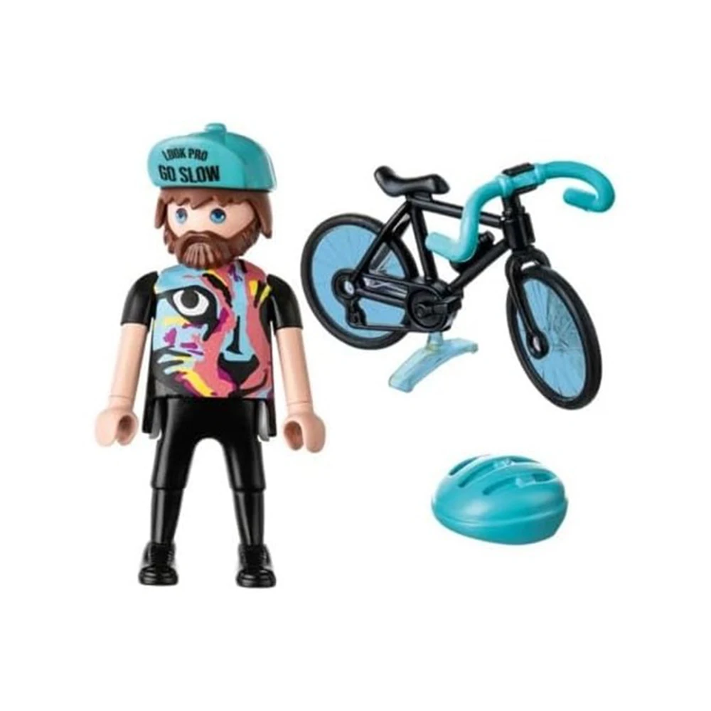 PLAYMOBIL - ROAD CYCLIST, 71478, clicks, famobil, original, toys, boys, girls, gifts, collector, dolls, man, woman, store, with box, new, official license