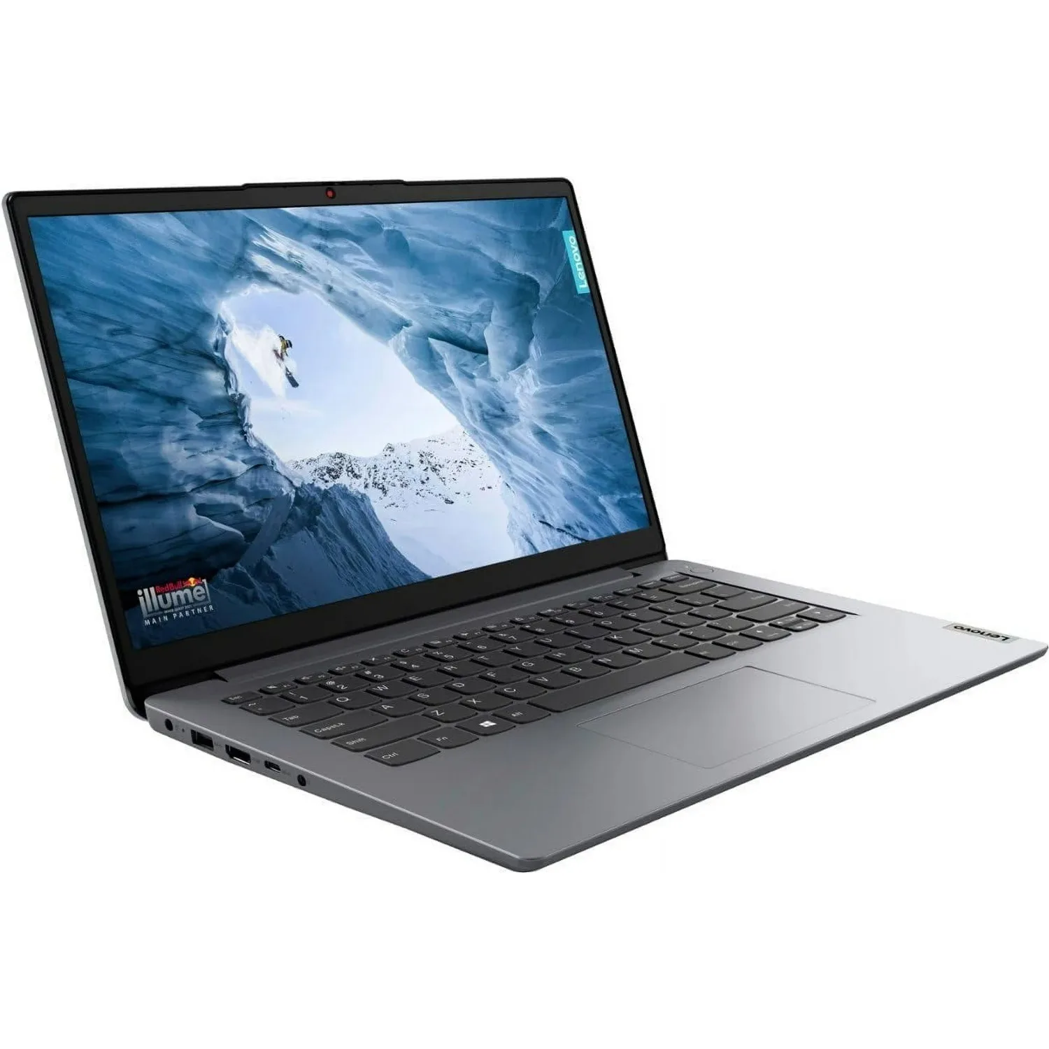 كمبيوتر محمول للأعمال مقاس 14 بوصة من Lenovo، Intel Celeron N4020، وذاكرة وصول عشوائي 4 جيجابايت، وحدة تخزين 320 جيجابايت (بطاقة eMMC سعة 64 جيجابايت + بطاقة SD سعة 256 جيجابايت)، رمادي سحابي، مع ماوس ألعاب