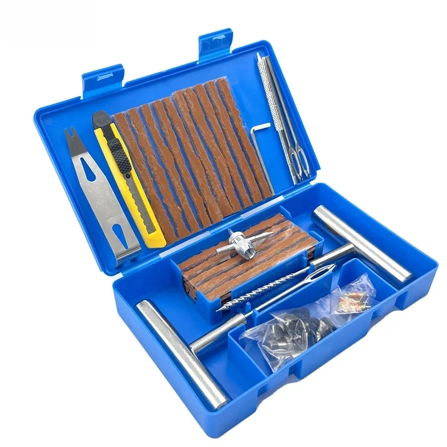 AliExpress NONE Auto Tire Repair Set Puncture Repair Tools Car Van Motorcycle Bike Emergency Heavy Duty Tubeless Tire Repair Rivet Set