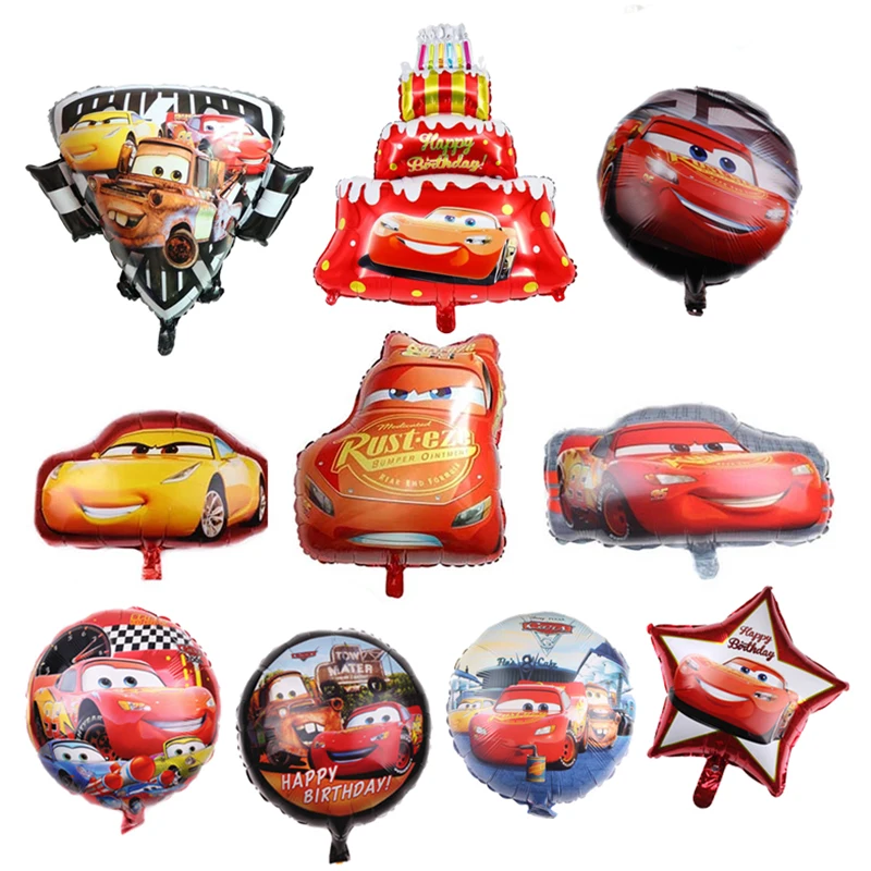 Nouveau McQueen voiture feuille ballon Disney fête d'anniversaire décoration enfants faveurs jouets bébé douche ballon décor à la maison voitures de course Globos