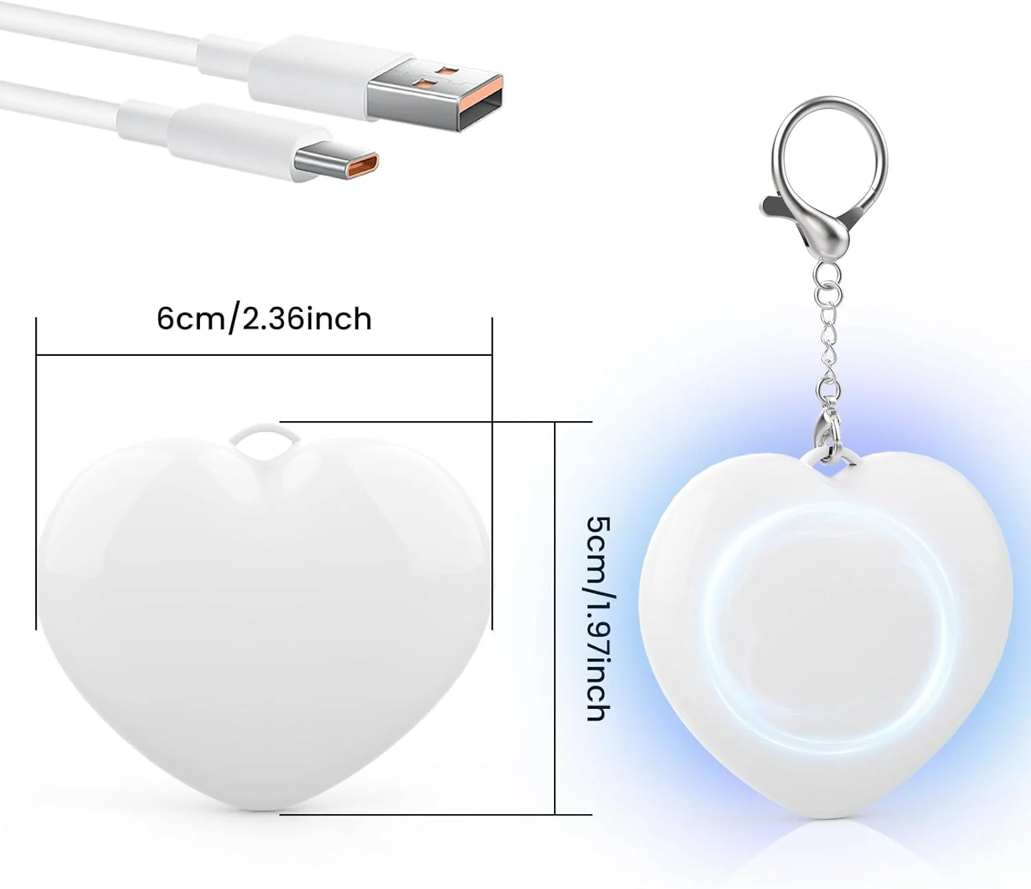 Purse Light, Handbag Light for Purse Accessories Must Haves, Heart Shaped Purse Lamp with Automatic Sensor, Best Gifts for Women, Girls, Friends