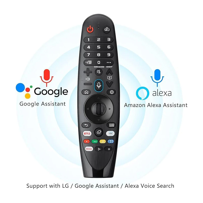 Voice Magic Remote AKB75855501 for L---G OLED Smart TV Magic Remote Replacement AN-MR20GA MR19BA MR18BA MR650A, with Pointer