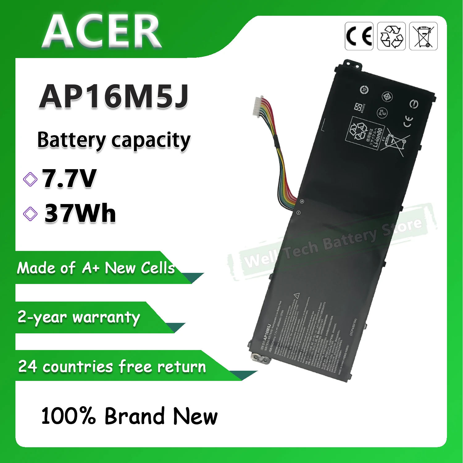 4CELLS AP16M5J laptop Battery for Acer Aspire 1，3 A315-21 A315-51