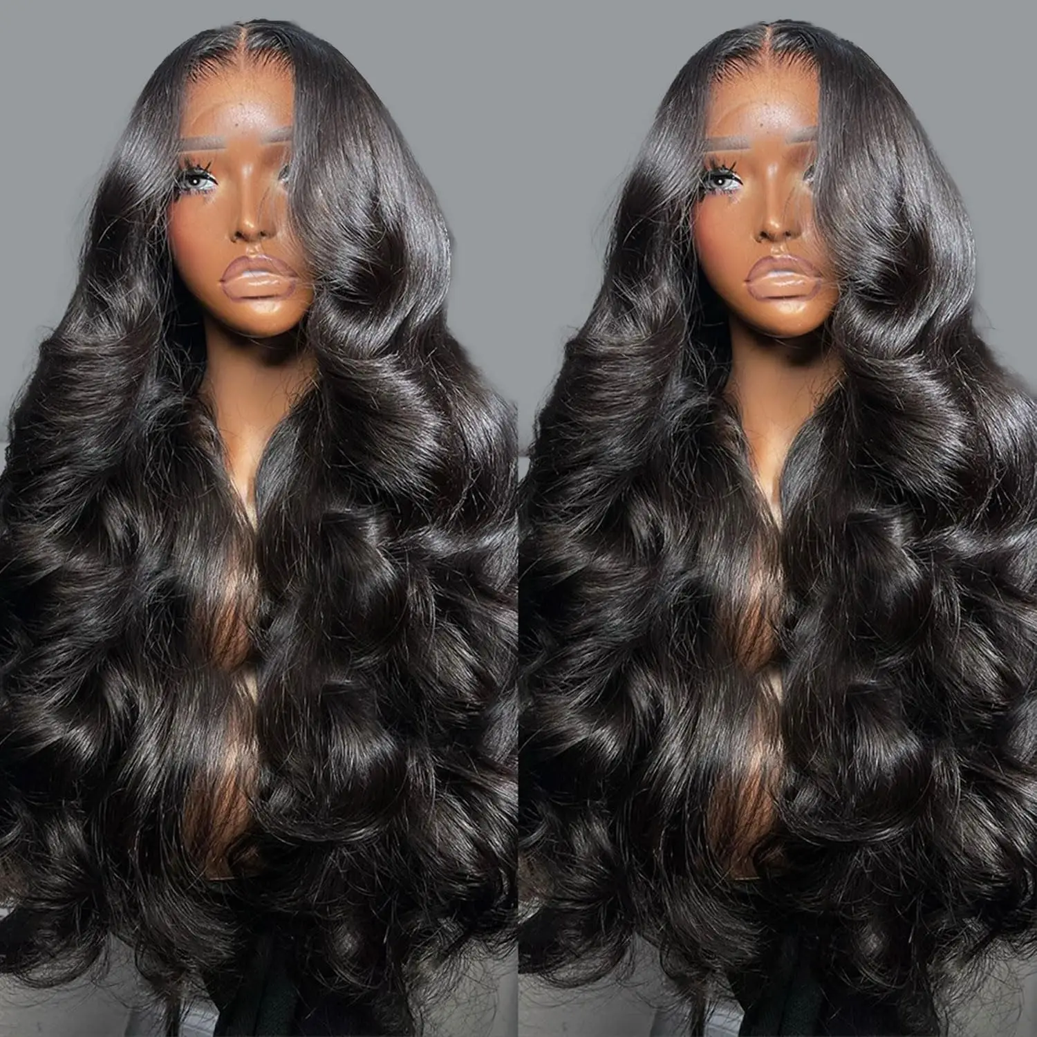 Body Wave Lace Front Wigs Human Hair 18 Inch HD Lace Frontal Wig 13x6 Pre Plucked with Baby Hair 200% Density for Black Women