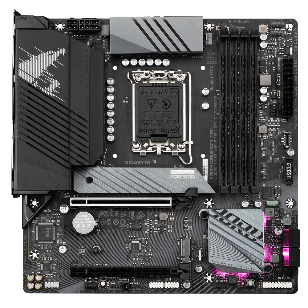 Gigabyte B760M AORUS ELITE DDR4 Motherboard 128GB M.2 DP LGA 1700 DDR4 Micro ATX B760 Mainboard