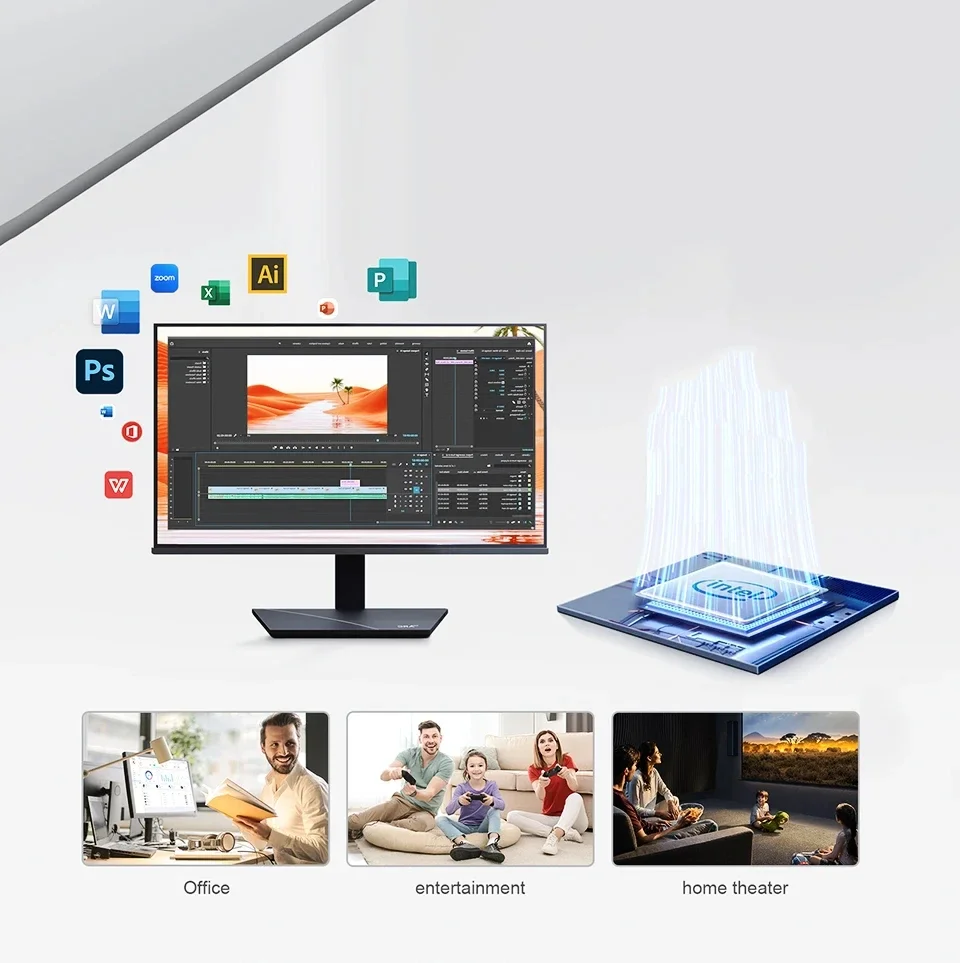 LENO Mini PC 16GB RAM 1/2TB SSD Intel I3-6006U Windows 11 Pro WiFi6 BT5.2 Desktop Gaming Office Portable Computer PC 4K HDMI