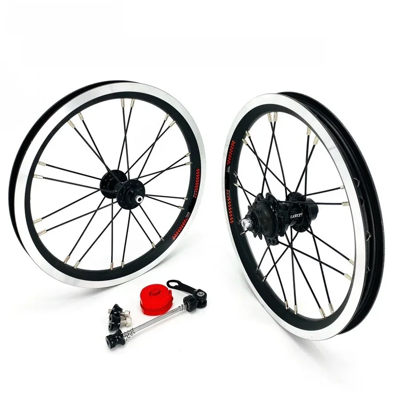 AliExpress Litepro 14" Wheelset 14x1.5/1.75 For Dahon BYA412 K3 Folding Bike Aluminum Alloy Double Wall Rims Bearing Hub 20H Front Rear Wheel Set