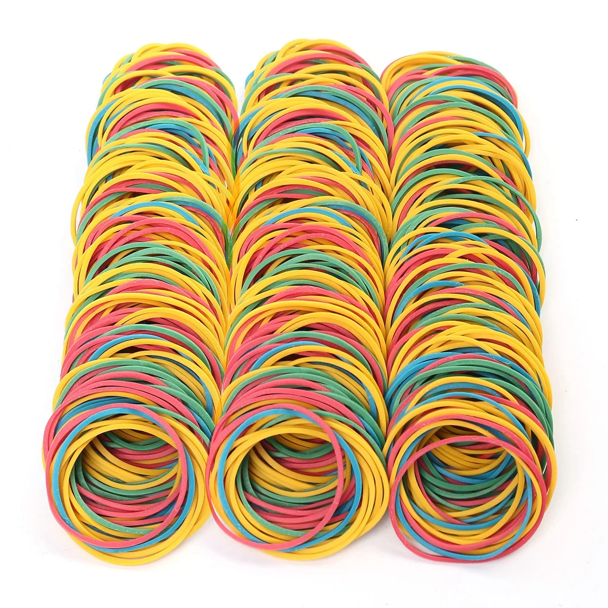 100PCS Multicolor Rubber Bands Elastic Durable Stretchy Colorful Rubber Bands for Tie Dye Office Supplies