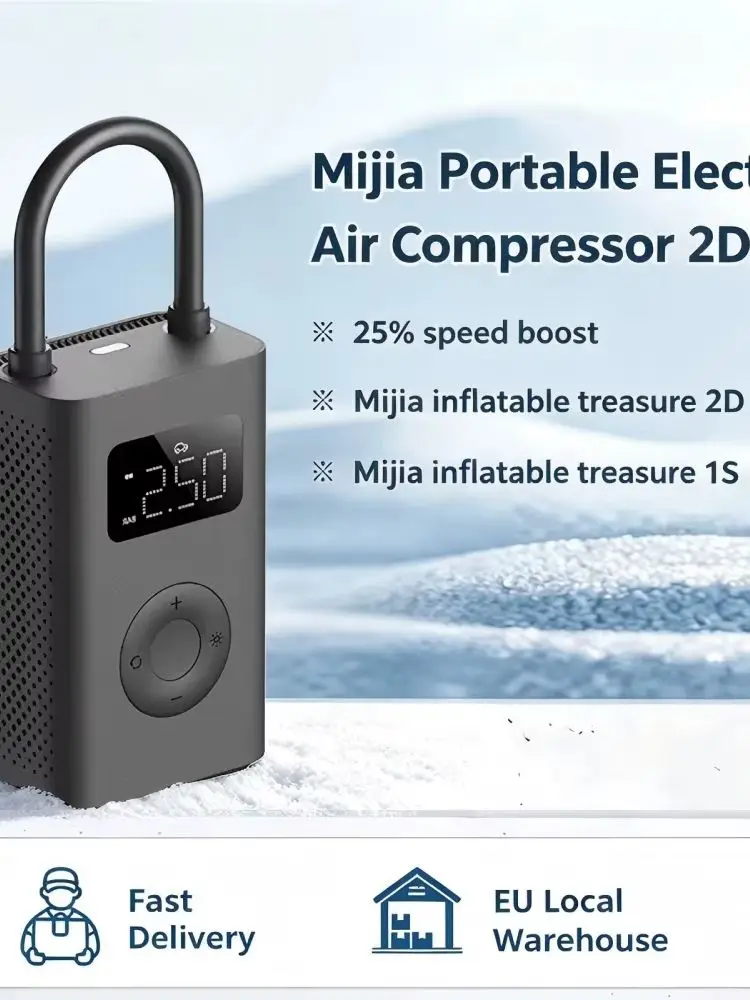 Xiaomi Multitool Elektrische Luftpumpe 2 Multifunktions-Inflator 25% Geschwindigkeitssteigerung Mini Tragbarer Elektrischer Luftkompressor 150PSI