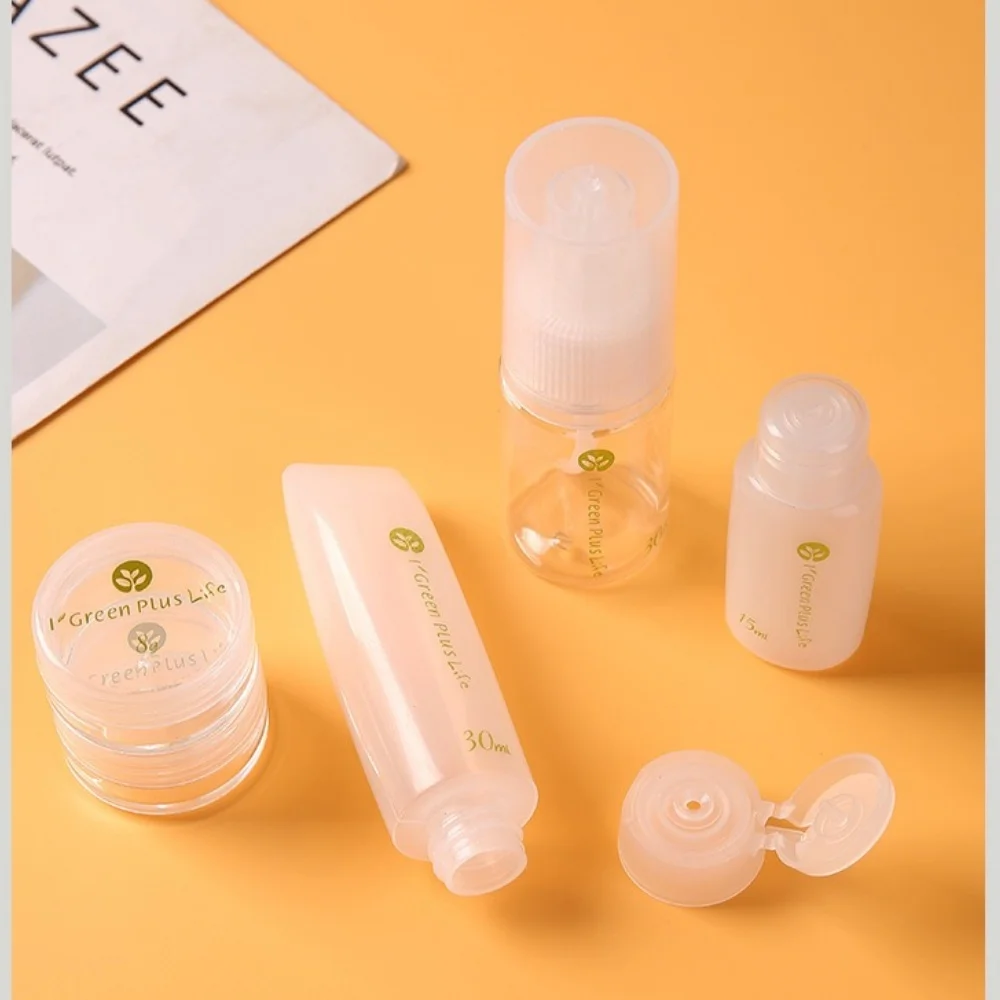 10 sztuk butelek podróżnych na kosmetyki, zestaw szczelnych pojemników podróżnych o małych rozmiarach, przenośne akcesoria podróżne wielokrotnego użytku, odżywka, S