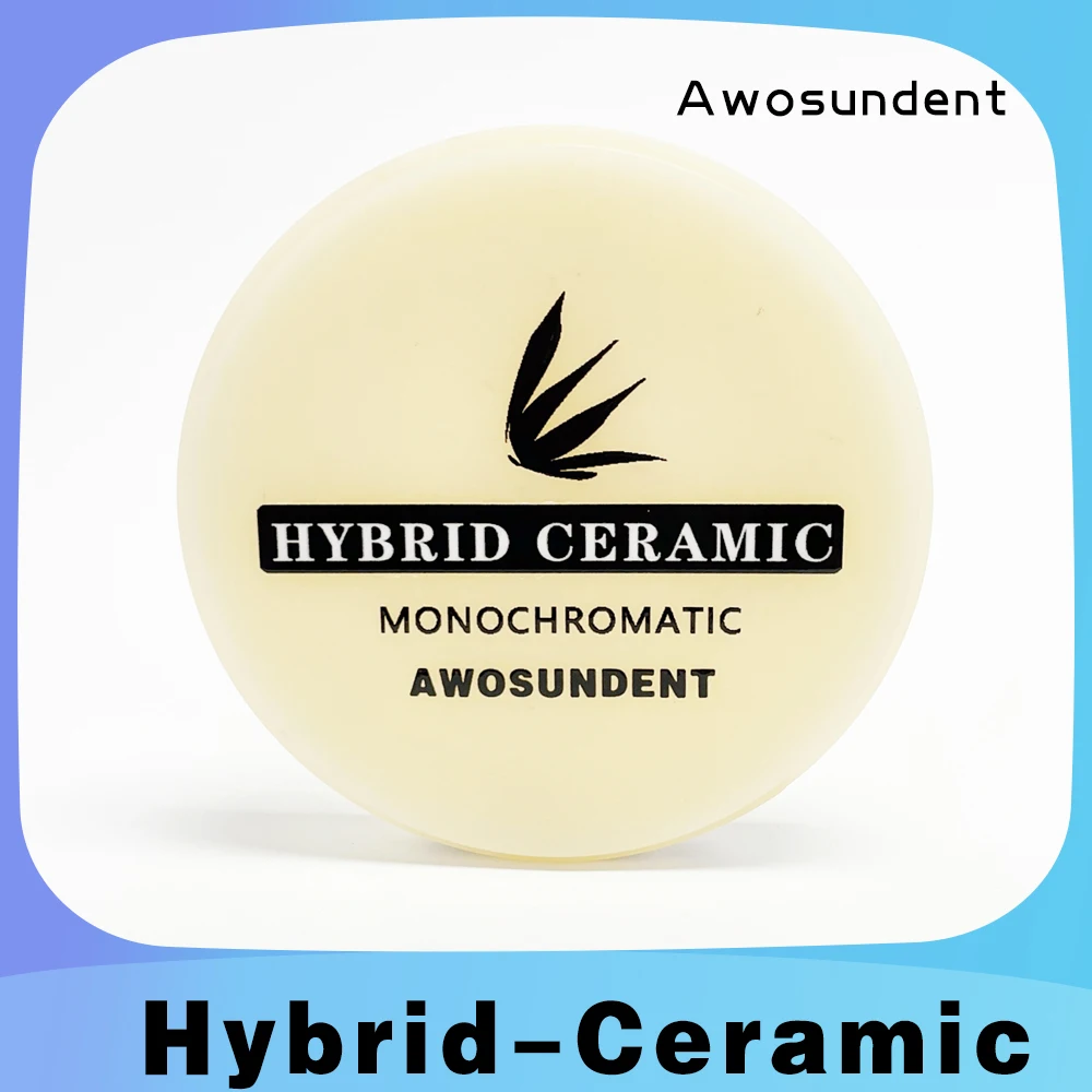 Hybrid Ceramic Disc A1 A2 A3 Colors 98mm Resin-composite Blocks for Dental CAD/CAM  Dental Supplies