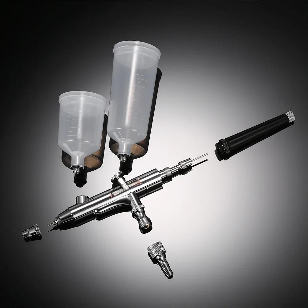 20cc 40cc Airbrush pistolet Gravity Feed podwójne działanie rozpylacz ciasto tatuaż pistola de pintura aerografo narzędzie do paznokci 0.3mm — zdjęcie 2