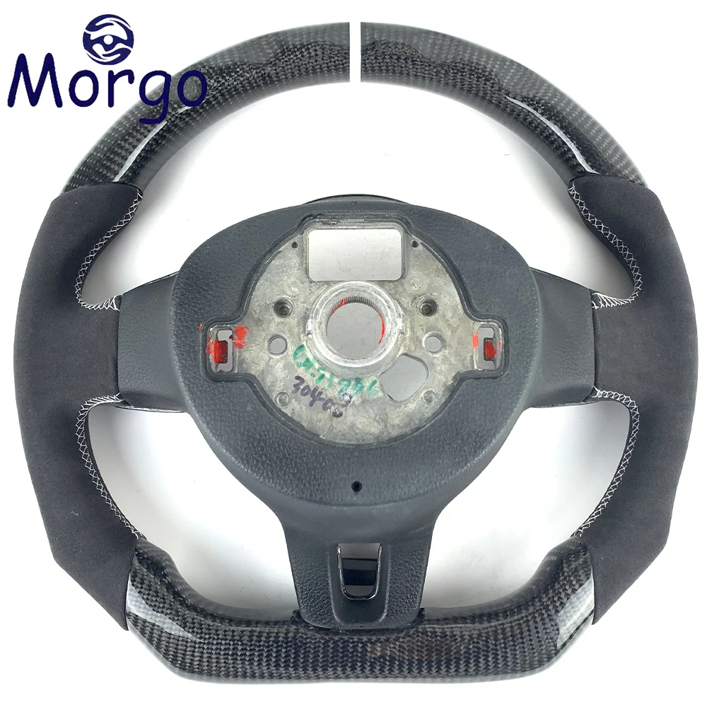 Custom CarbonFiber Steering Wheel For Volkswagen MK6 Steering Wheel For VW golf 6 7 8 R MK6 MK7 MK8 GTT steering Customizable