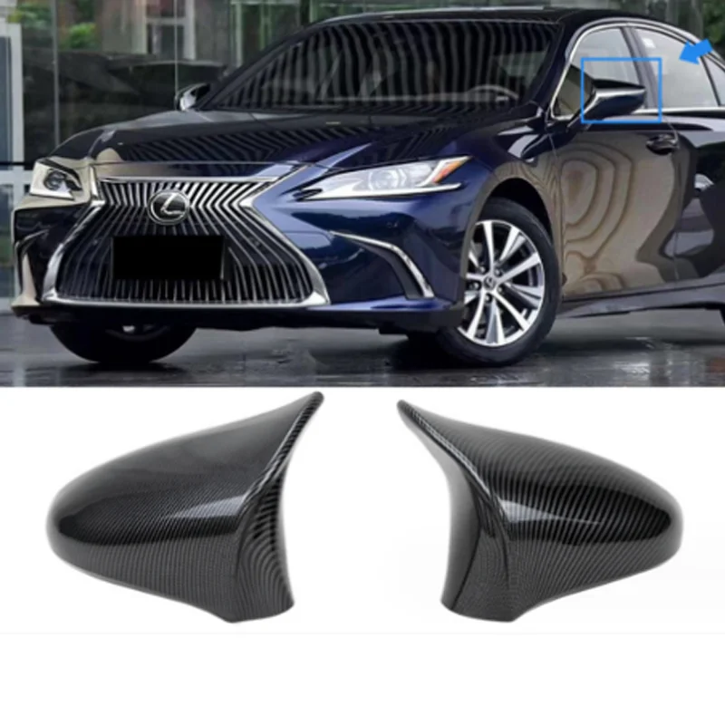 for Lexus ES IS GS LS CT RC IS200 300h Car Rearview Side Mirror Covers Wing Cap Exterior Door Rear View Case Trim Accessories