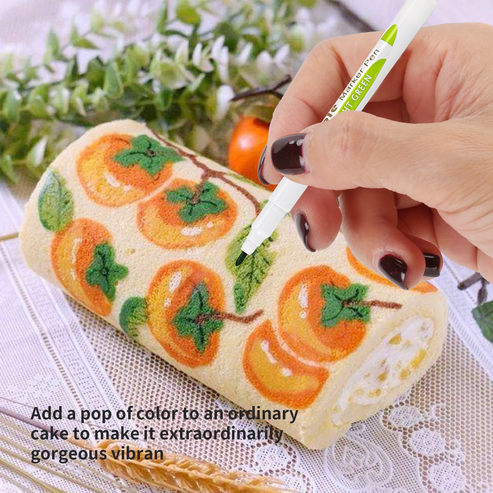 Double Sided Food Grade Gourmet Writers Food Coloring Marker Pen Children\'s DIY Toys Gourmet Writers Drawing Tools Marker Pen