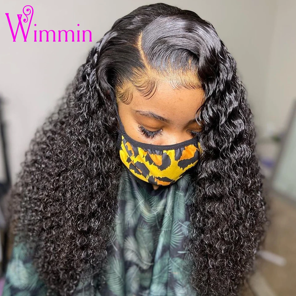 

13x4/13x6 HD Transparent Lace Front Human Hair Wigs Brazilian 360 Jerry Curly Lace Frontal wigs pre plucked lace wigs for women