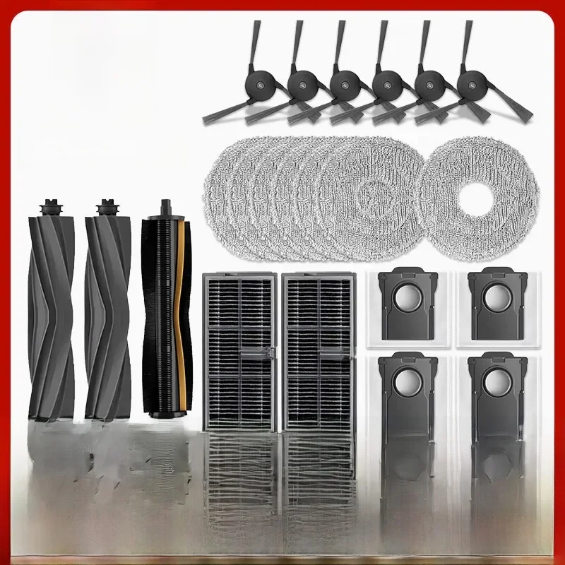 For Dreame X40 Ultra / X40 Pro Accessories Rubber Main Side Brush Mop Cloth Dust Bag HEPA Filter Robot vacuum Replacement Parts