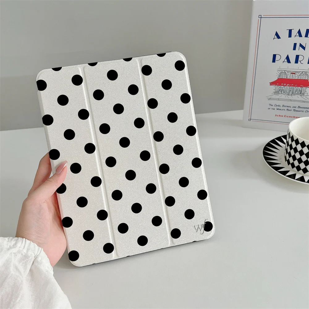 

INS Polka Dot Case for Apple iPad Pro 2024 Air 2025 11'' 10th Air 5 4 10.9 7 8 9 10.2 Air 3 10.5 inch mini 7 6 5 4 Cover Cases