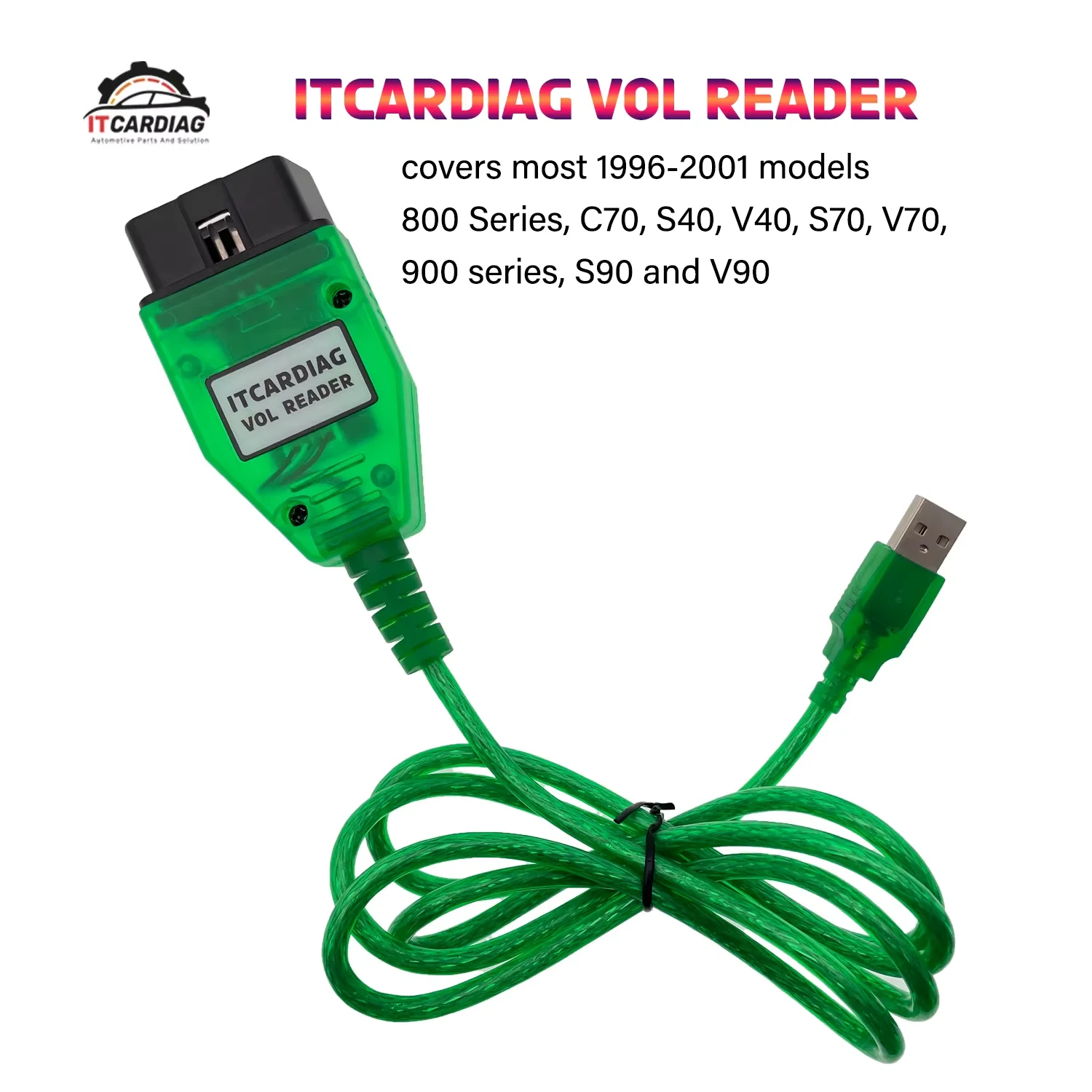 

Сканер кодов ITCARDIAG VOL для Volvo C70 V40 S40 S70 V70 S90 V90 800 900 серии 1996-2001 гг., подушка безопасности двигателя, инструмент ABS