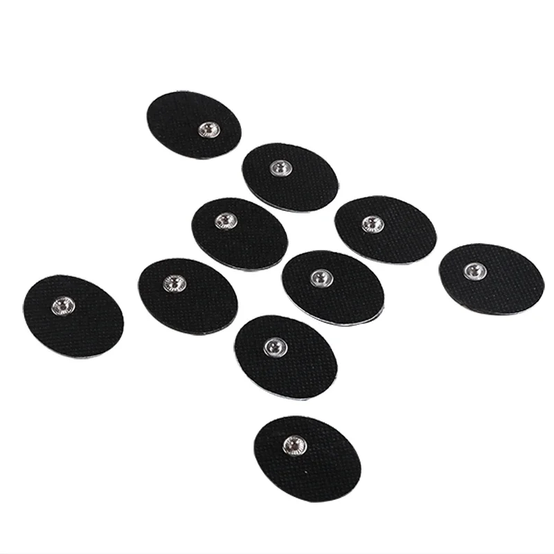 Coussinets d'électrodes, Mini bouton, Gel stimulateur musculaire auto-adhésif pour unité d'acupuncture TENS, thérapie amincissante, Machine corporelle, masseur