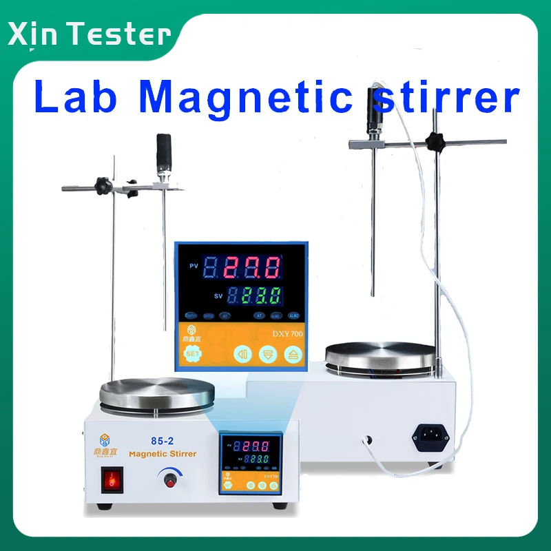 Xin Tester Heating Magnetic Stirrer 85-2 Laboratory Digital Display 2500rpm Adjustable Stirrer with Stir Bar 220V