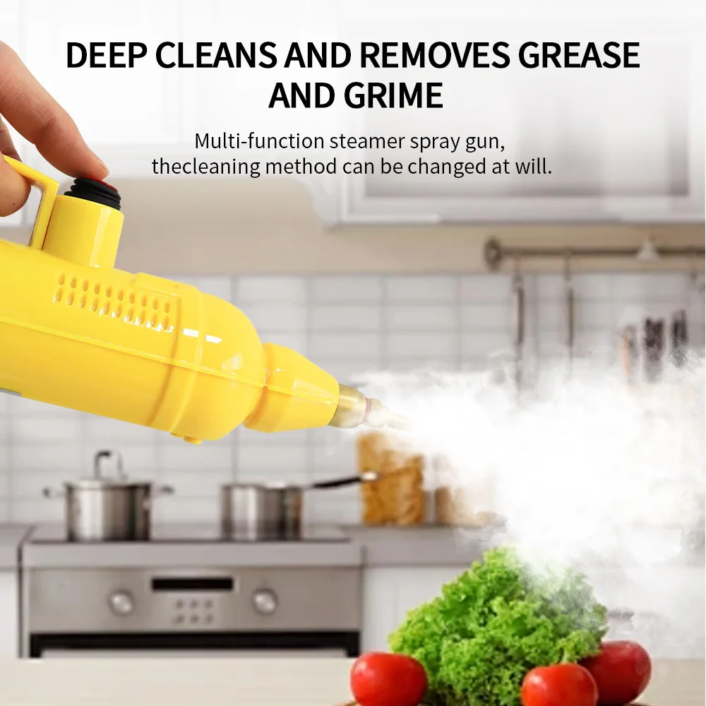 220V EU Plug Electric Steaming Cleaner High Temperature And Pressure Fast-Heat Handheld For Hood Air Conditioner Kitchen Tool