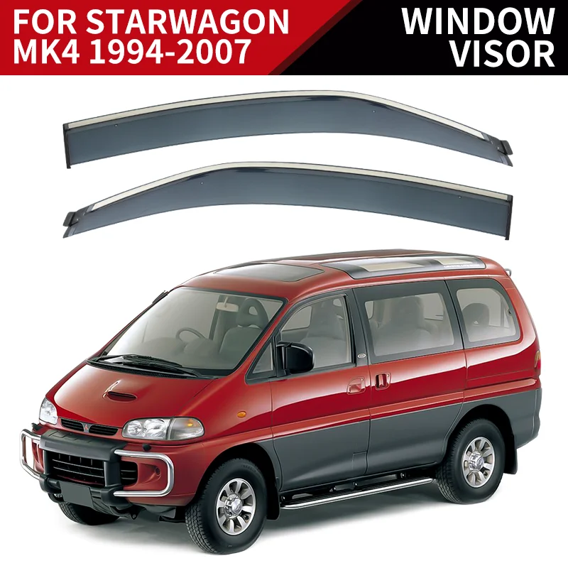 

Для Mitsubishi Starwagon 1994-2007 пластиковый козырек для окна вентиляционные оттенки Защита от солнца дождя