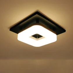 Modern Led Ceiling Lamp Corridor Aisle Living Room Bathroom Bedroom Cloakroom Entrance Lighting Square Fixtures Home Decor
