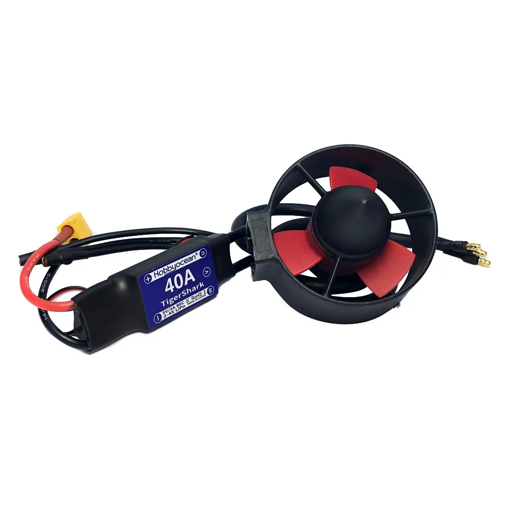 Hobbyocean 2.1KG podwodny ster strumieniowy 16V 300W bezszczotkowy silnik 40A ESC dla RC przynęty holownik gniazdo statek Submarin ROV Robot