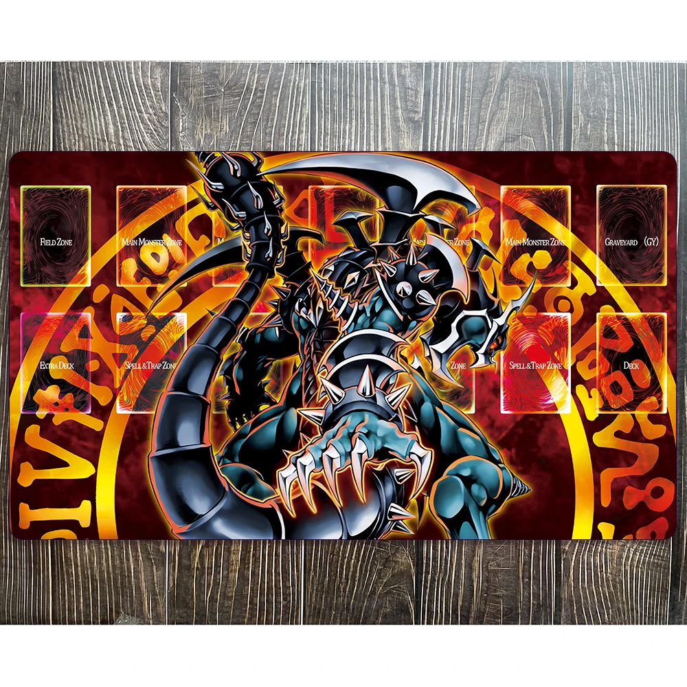 

Yu-Gi-Oh Dark Armed Dragon Playmat Game Card Pad YGO Mat With Cardzone Yugioh TCG Mat-450