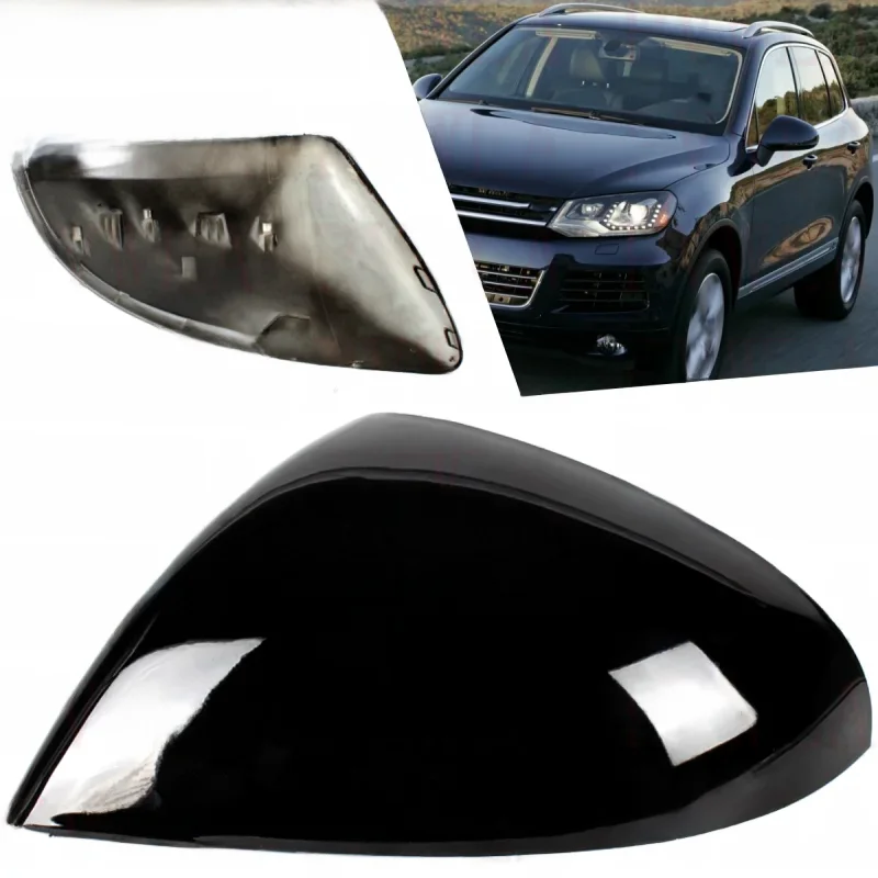 Pokrywa obudowy lusterka po lewej stronie pomalowana na czarno 7 p6857537 dla VW Touareg 2011 2012 2013 2014 — zdjęcie 2
