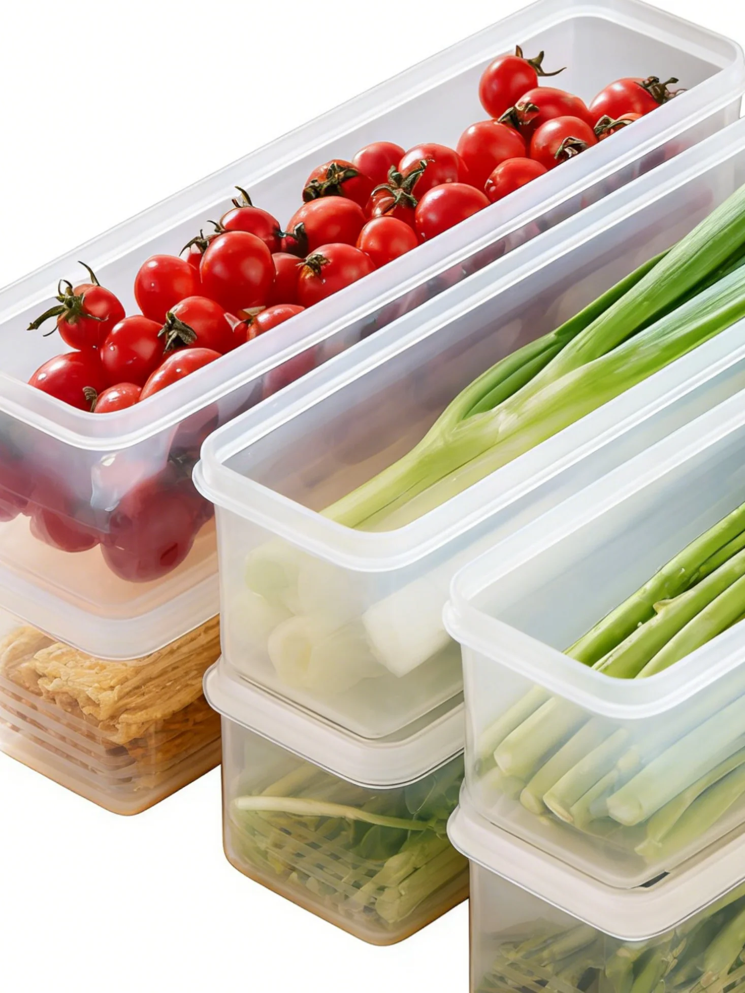 

Многоразовый пластиковый прямоугольный контейнер для хранения продуктов, классический контейнер для холодильника, кухонный контейнер для вечеринок