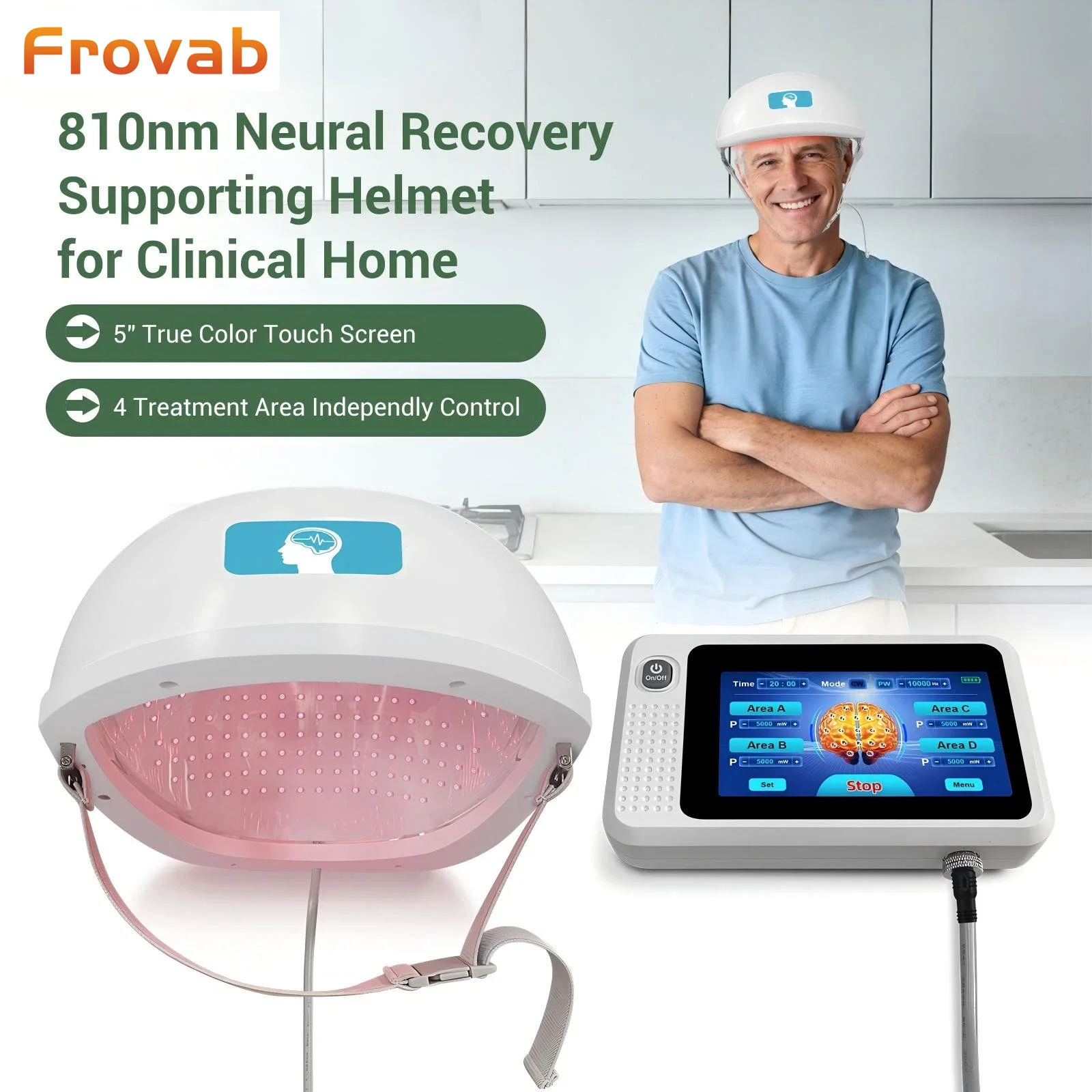 

810nm NIR Light Therapy Helmet for Brain 448 Diodes PBM Device for Parkinson Stroke Rehabilitation Memory & Focus Improvement