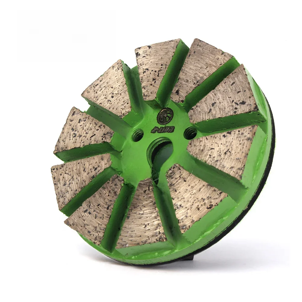Z-Lion 3" Ziarnistość 30# Metalowa podkładka polerska Podkładki szlifierskie 80 mm Podkładka szlifierska do podłóg betonowych Grubość 8 mm Segmentowa tarcza szlifierska do podłóg — zdjęcie 2