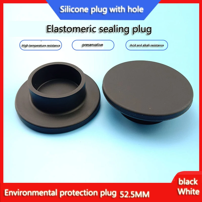 T-type Sealing Ring 51.3-201.5Mm White Tube Plug Silicone Raconmental Protection Blanking End Cover Rubber Soft Plug