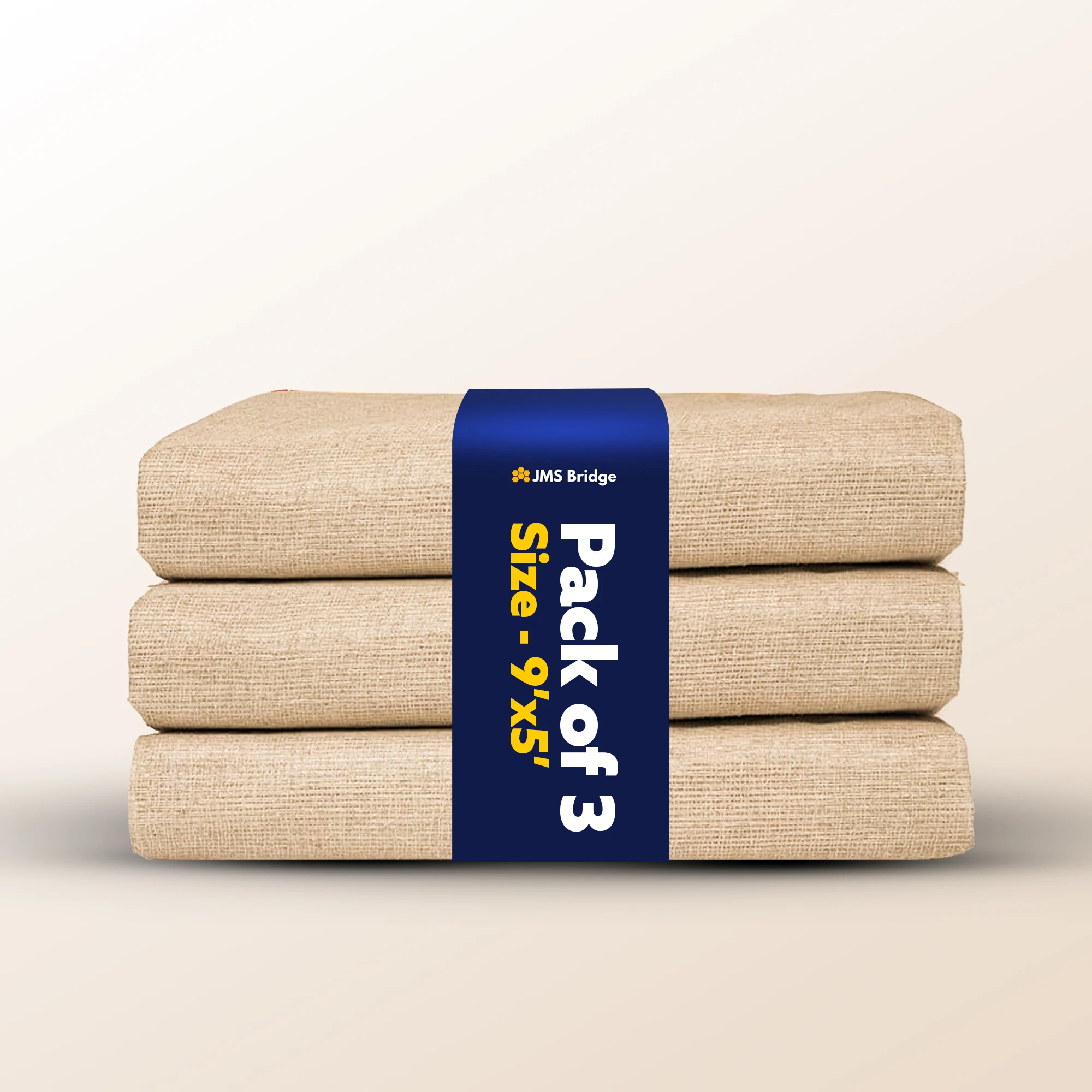Pack of 3 Durable Canvas Dust Sheets for Painting