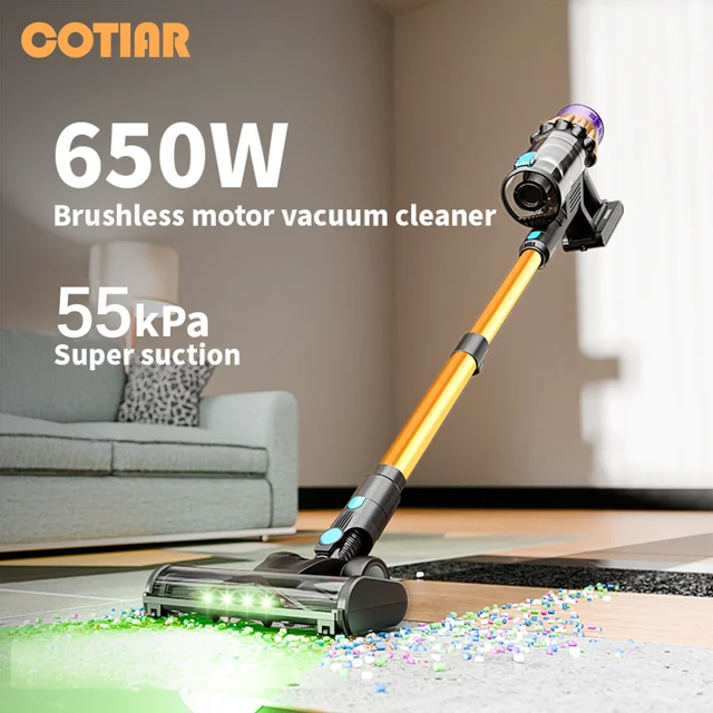 COTIAR V22 Cordless Vacuum Cleaner 650W 55000PA Home Appliance Handheld Vacuum Cleaner Cleaning Supplies Removable Battery 2