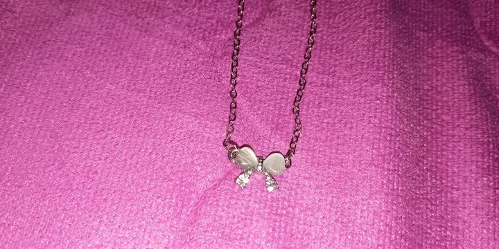 Exquisite Clavicle Chain Elegant Scrub Bow Pendant Necklace For Women Girls Temperament Collar Chain Korean Student Choker y2k photo review