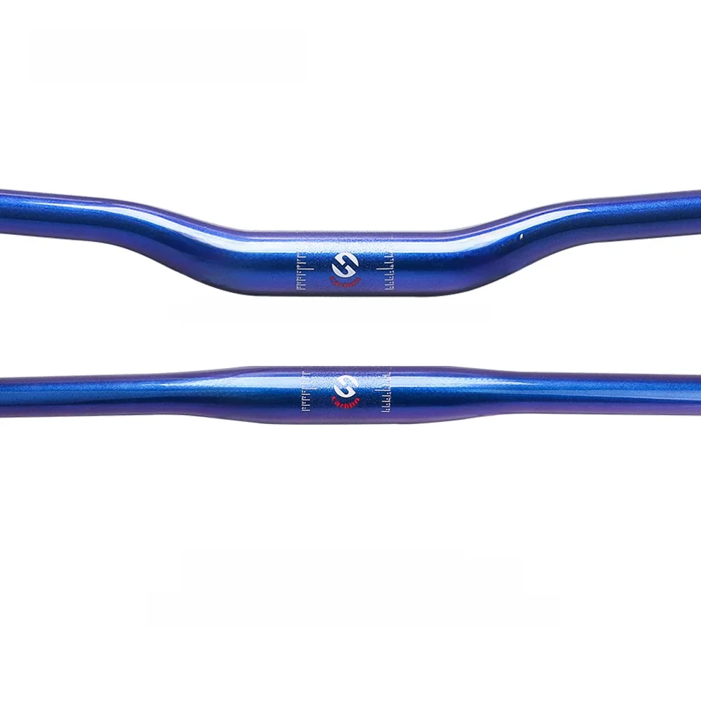 AliExpress TOSEEK WCS Mtb Carbon Handlebar Bicycle Handlebar 31.8*580-760mm Dazzle Blue To Purple Handlebars For Mountain Bike Accessories