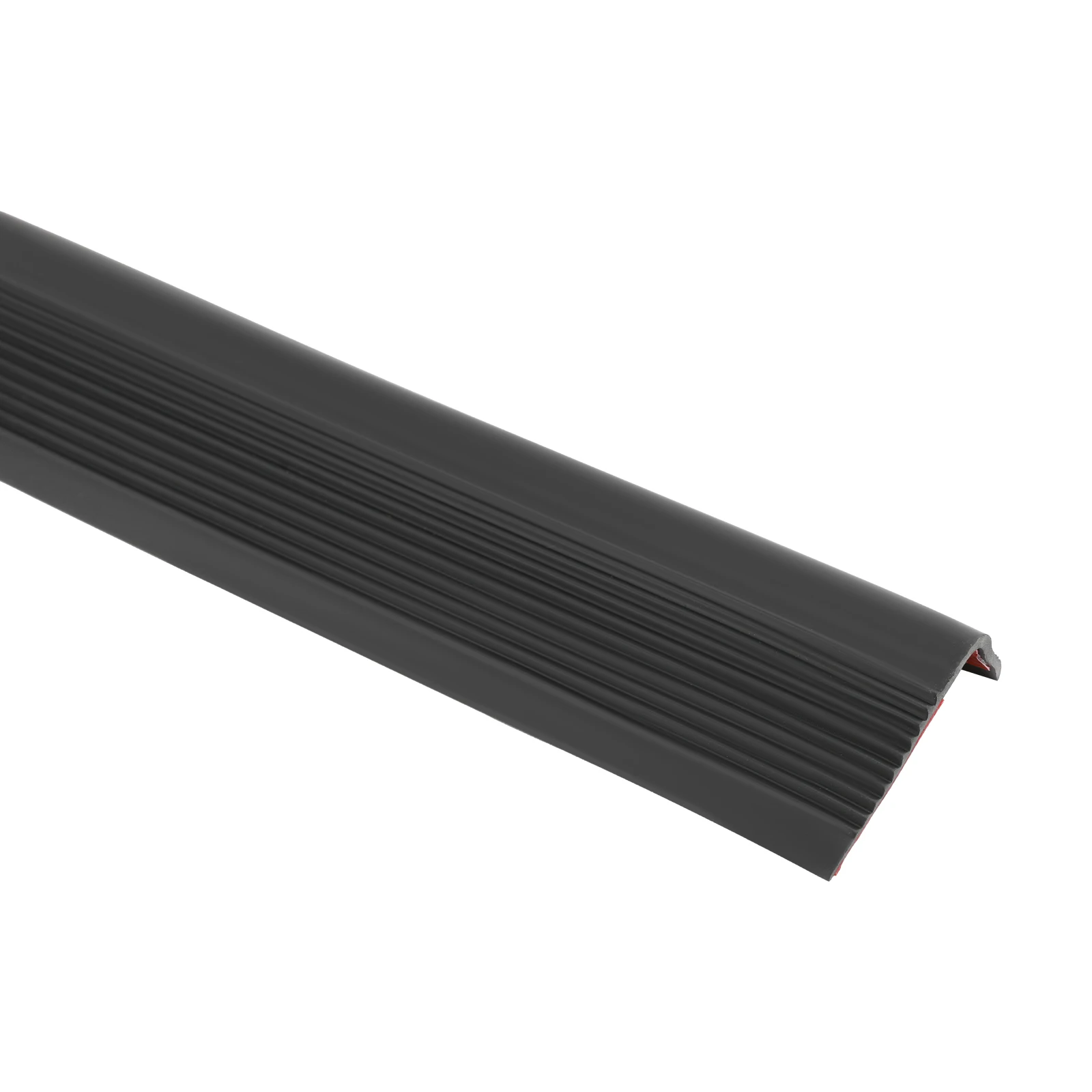 Striscia antiscivolo per scale, lunghezza 10 m, protezione per bordi di scale in PVC nero, profilo antiscivolo per scale, nastro di sicurezza per scale, adatto per gradini in legno, piastrelle e