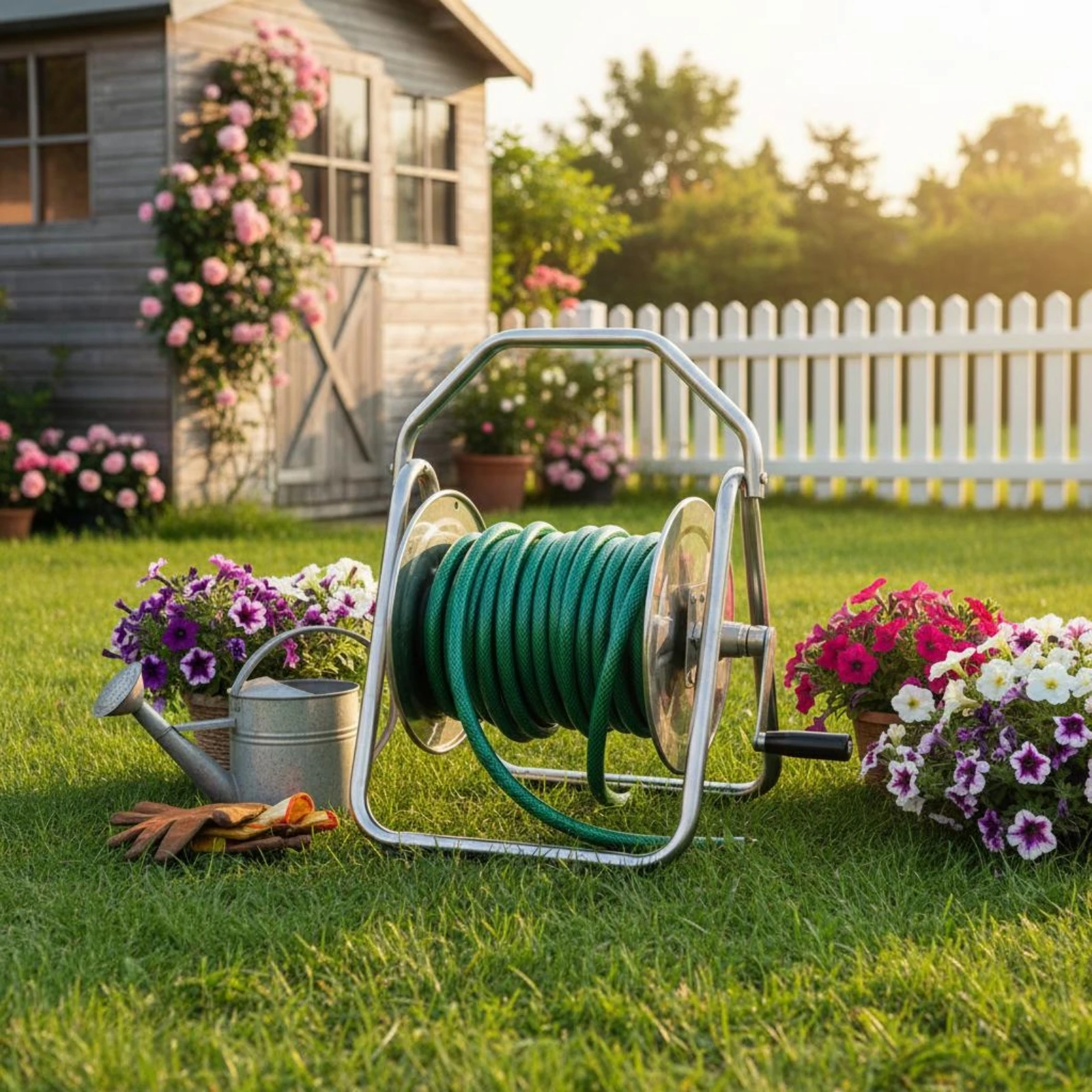 Suporte Metálico para Mangueir - Gardening Tools Rack avaliação e preço