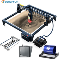 Sculpfun S30-4set Laser Engraving 5W Hig Accuracy Laser Engraver Industrial-grade Carving Laser Carve and Cut with Roller&board