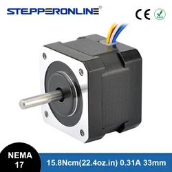 Nema 17 Stepper Motor Unipolar 6 Wires 1.8 Degree 15.8Ncm(22.4oz.in) 0.31A for 3D Printer CNC Robot