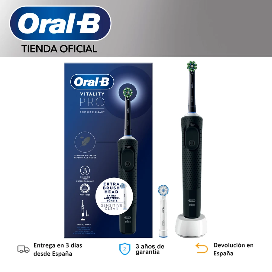 فرشاة أسنان كهربائية أورال بي لايف برو 3 طرق لتنظيف الأسنان بالفرشاة الكهربائية عن طريق الفم B فرشاة 2D رأس تنظيف سوينغ والرؤوس المكسورة