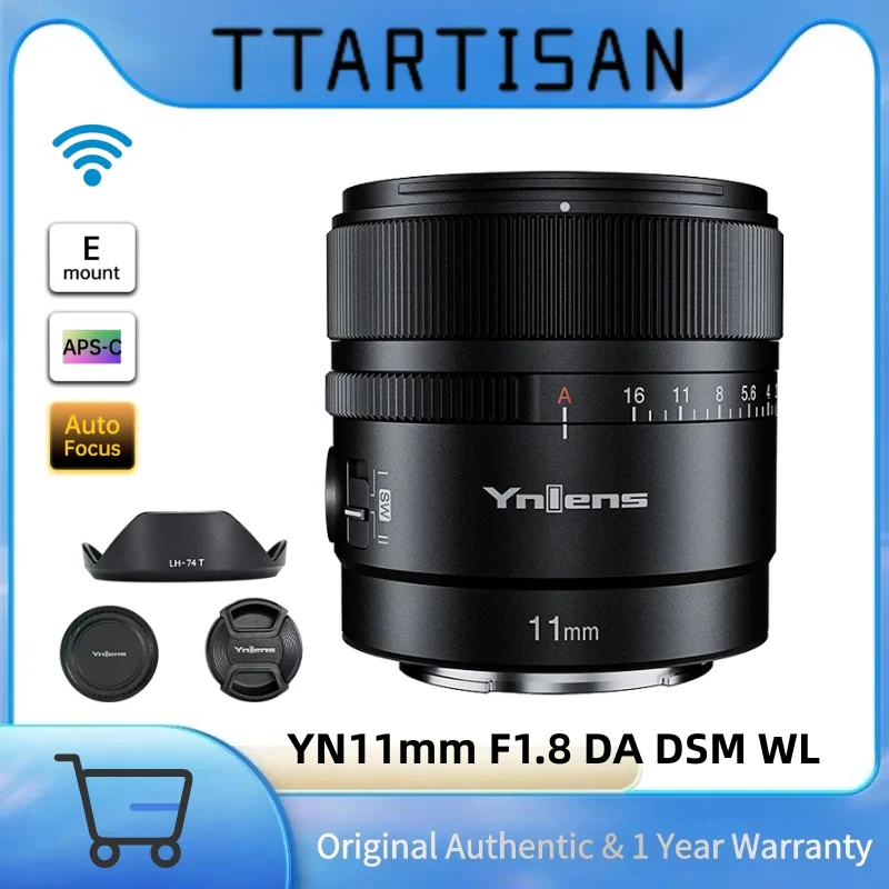 

YONGNUO 11mm F1.8 APS-C Auto Focus Ultra Wide Angle Prime Lens for Sony E Mount Camera ZV-E10 II ZV-E10 α6700 α6600 α6500 α6