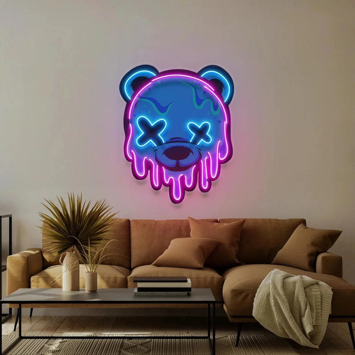 Ice Bear Neon Sign Wall Decor Living Room Gift For Home Decor