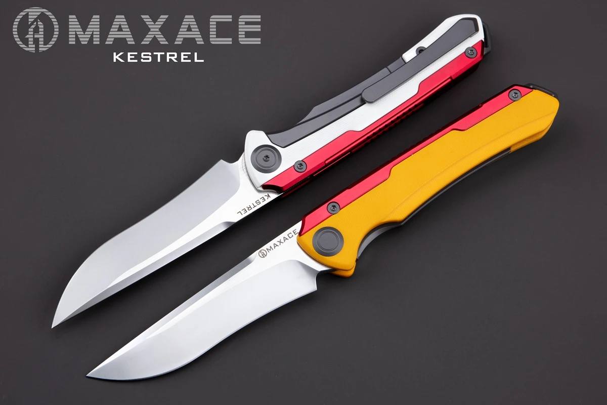 Maxace New KESTREL CPM-MAGNACUT Folding Knife Tactical Survival Knife for Hunting Camping Fishing Fruit Cutting Tool